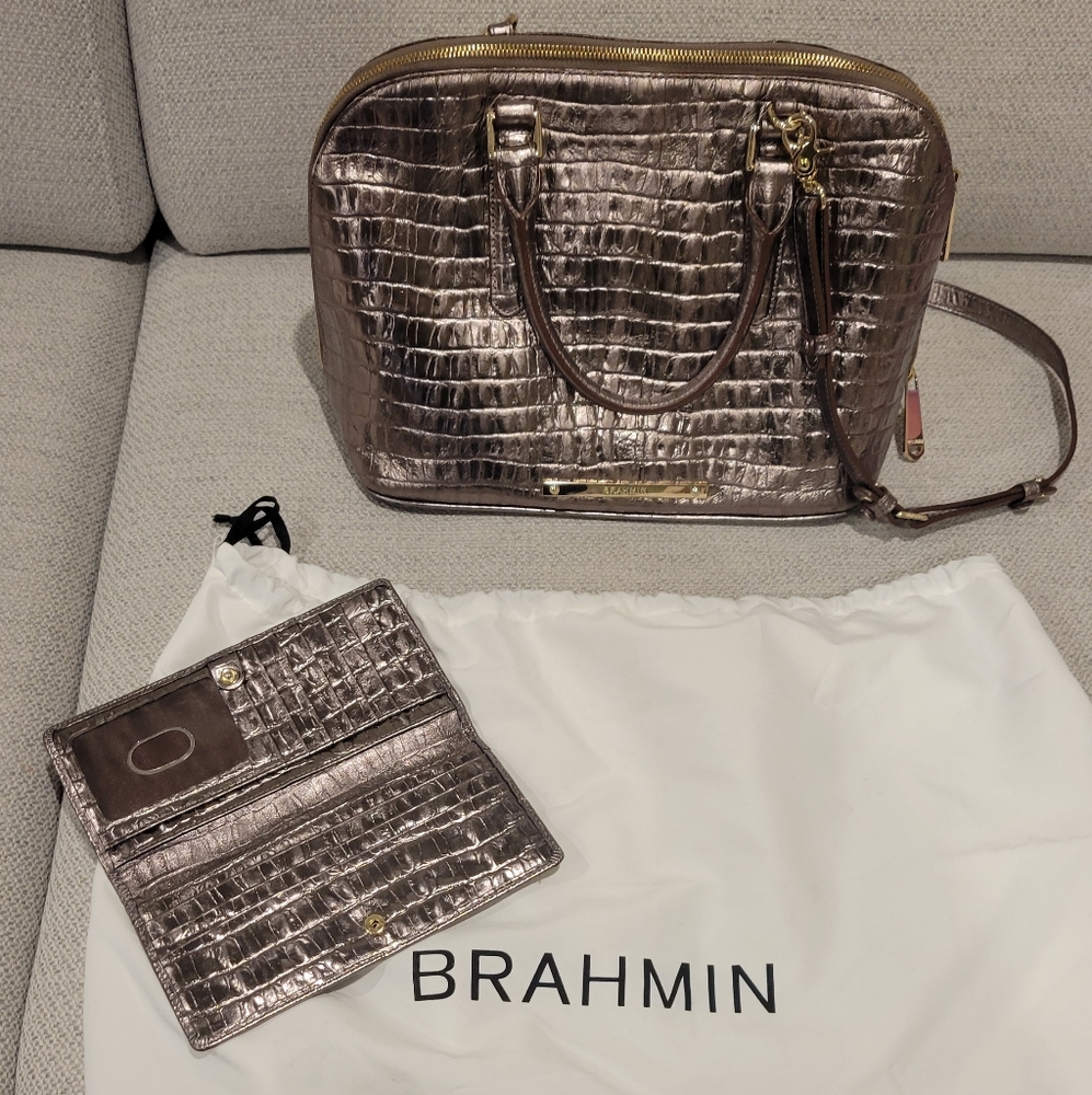 Copper Brahmin Satchel Purse